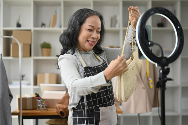 woman-with-products image of woman holding products